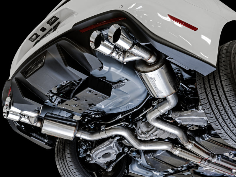 AWE Tuning 2018+ Ford Mustang GT (S550) Cat-Back Exhaust - Touring Edition (Quad Chrome Silver Tips) - 3015-42102
