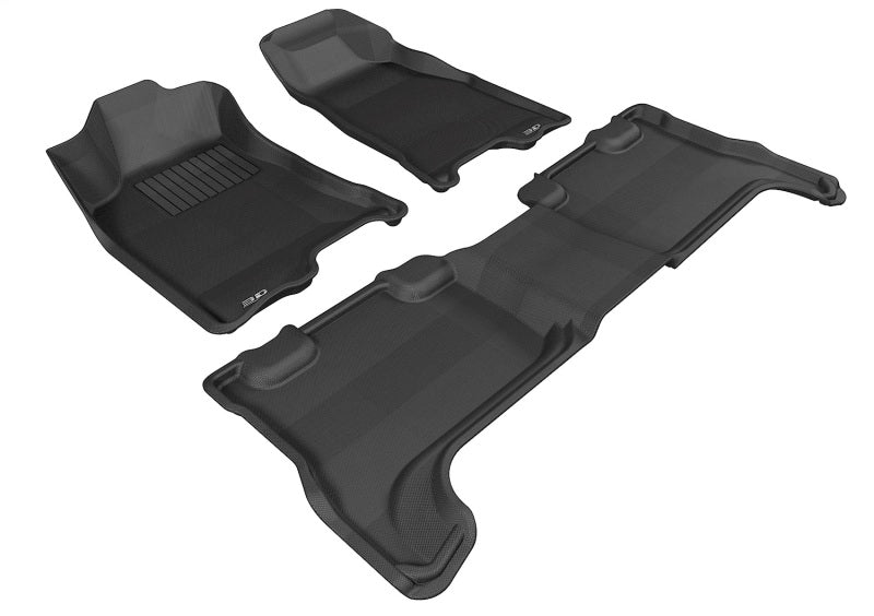 3D MAXpider 04-12 Chevrolet Colorado / GMC Canyon Crew Cab Kagu Black Full Set - L1CH02701509