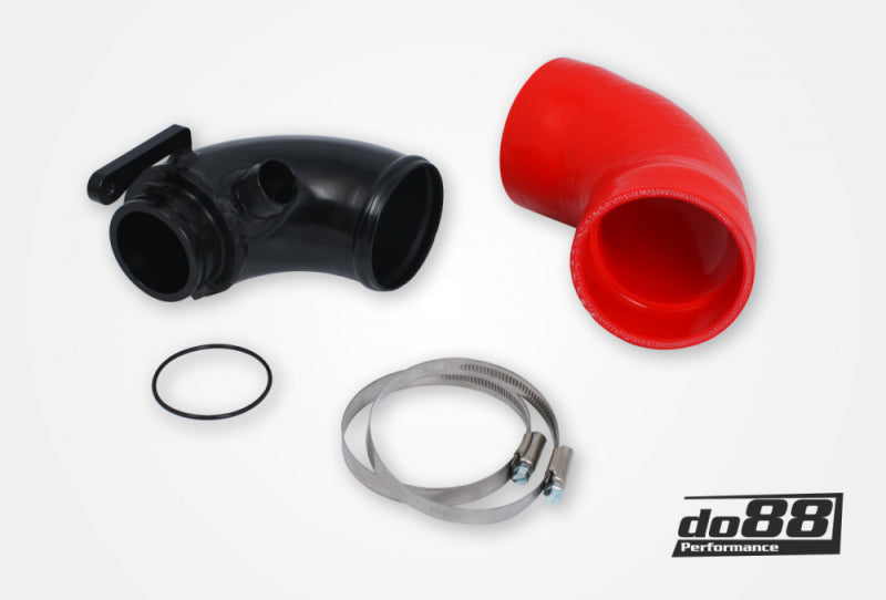 do88 VAG 1.8/2.0 TSI (MQB) Turbo Inlet Pipe Red Hose Hybrid Turbo do88 Airbox - IR-130R-53-DO88