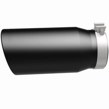Load image into Gallery viewer, MagnaFlow Tip Stainless Black Coated Single Wall Round Single Outlet 6in Dia 5in Inlet 13in L - 35239
