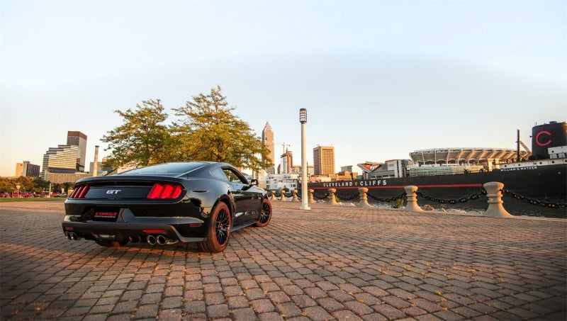 Corsa 2015-2017 Ford Mustang GT 5.0 3in Axle Back Exhaust Polish Quad Tips (Sport) - 14334