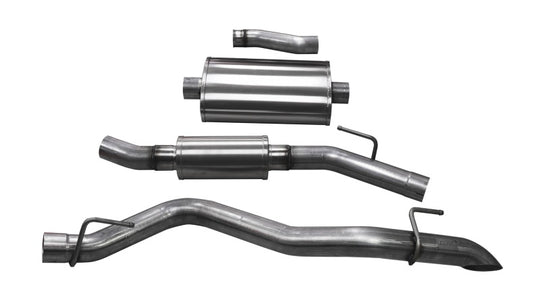 Corsa 2020-2025 Jeep Gladiator JT 3.0in Cat-Back Touring Single Side Exit w/ Turn Down Tip - 21063
