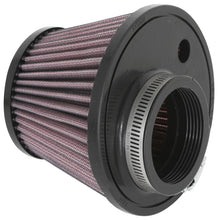 Load image into Gallery viewer, K&amp;N Universal Clamp-On Air Filter 2.375in Flg ID x 5.21875in B OD x 3.5in T OD x 3.75in H - RU-1624