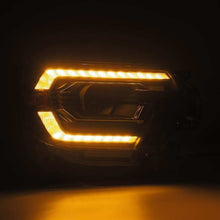 Load image into Gallery viewer, AlphaRex 12-15 Toyota Tacoma LUXX LED Projector Headlights Plank Style Alpha Black w/DRL - 880750