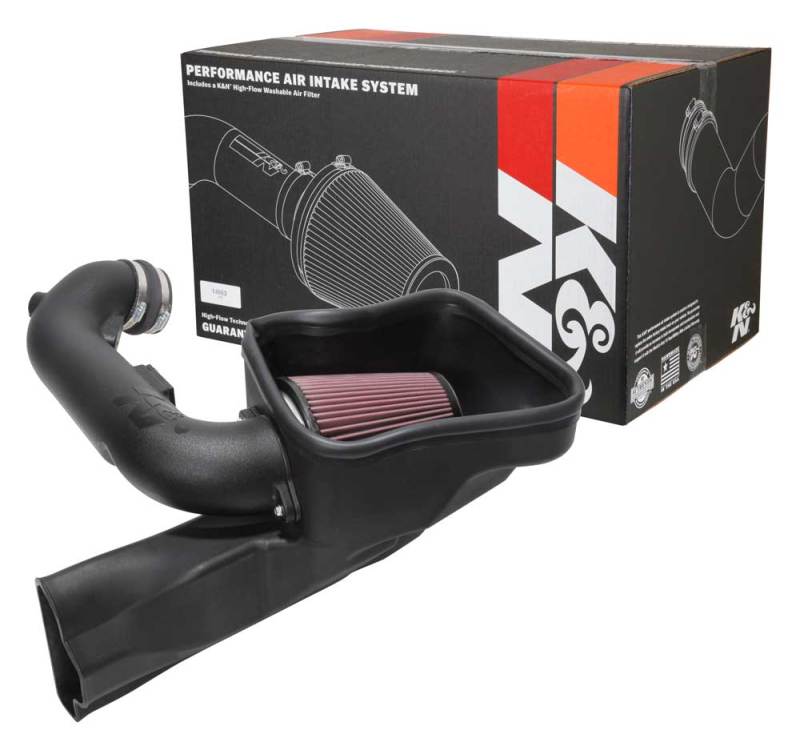 K&N 2018 Ford Mustang GT V8 5.0L F/I AirCharger Performance Intake - 63-2605