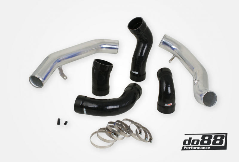 do88 Volvo S60 V60 XC60 V70 XC70 S80 3.0L T6 Pressure Pipes w/Black Hoses - TR-160-S