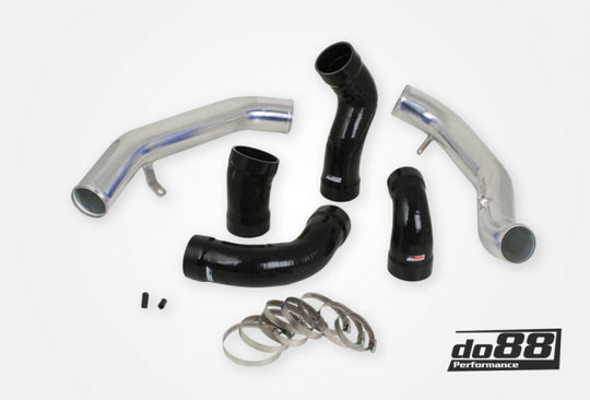 do88 Volvo S60 V60 XC60 V70 XC70 S80 3.0L T6 Pressure Pipes w/Black Hoses - TR-160-S