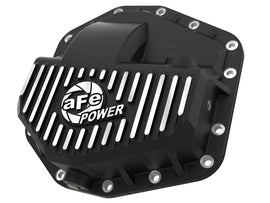 aFe POWER Pro Series Front Diff Cover Black w/ Machined Fins Ford F-250/350 23-26 (Dana M235) - 46-71480B
