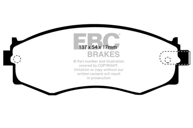 EBC 91-97 Infiniti G20 2.0 Greenstuff Front Brake Pads - DP2792