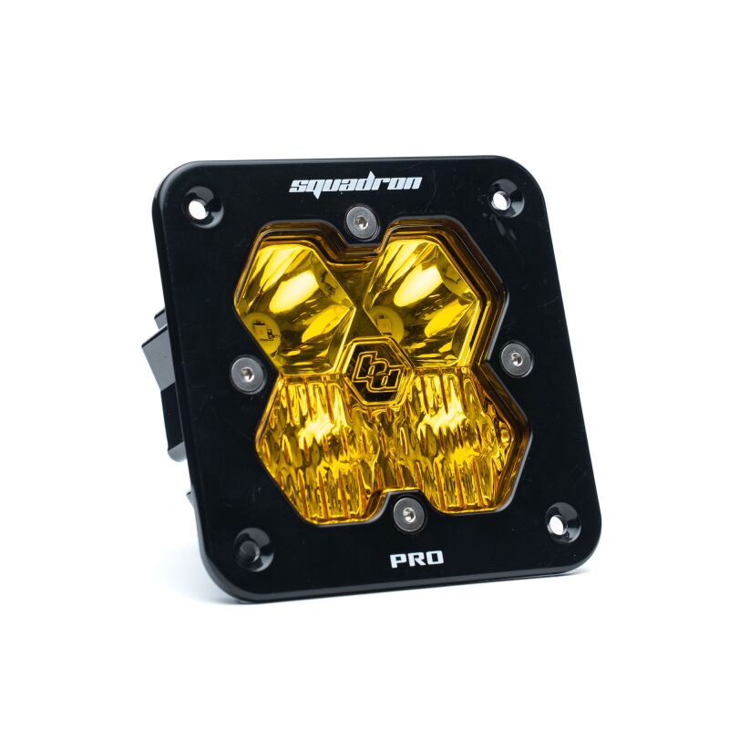 Baja Designs Squadron 2.0 Pro LED Driving Flush Mount (Single Light) - Baja Amber - 4910132