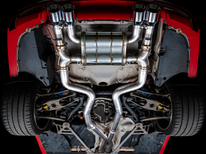 AWE Tuning BMW F8X M3/M4 SwitchPath Cat-Back Exhaust - Chrome Silver Tips - 3025-42070