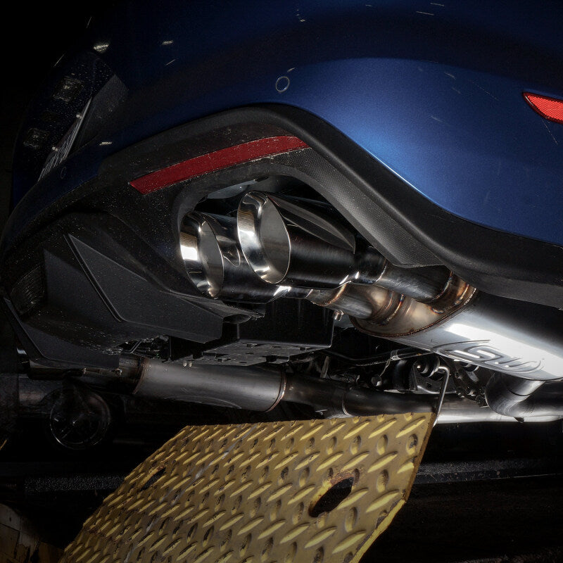 Stainless Works 2018+ Ford Mustang GT 3in Redline Series Catback H-Pipe w/Active Valves & Quad Tips - M18CBHFCV