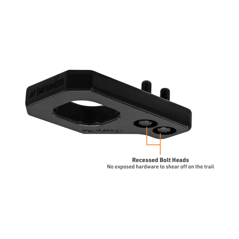 Mishimoto 2024+ Toyota Tacoma Recovery Points - Front - Black - MMTH-TAC-24-FBK