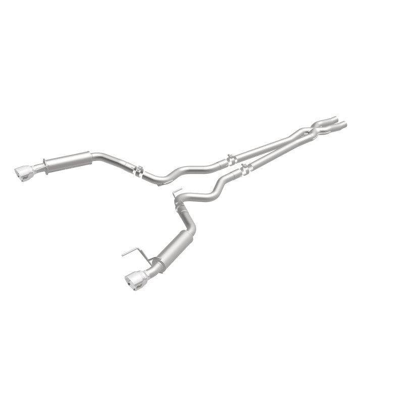 MagnaFlow Cat Back, SS, 2.5in, Competition, Dual Split Polished 4.5in Tips 2015 Ford Mustang V6 3.7L - 19099