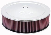 Load image into Gallery viewer, K&amp;N Round Air Filter Assembly 14in. ID / 4..12in. Height / 5.125in. Neck Flange / 7/8in. Drop Ba - 60-1440