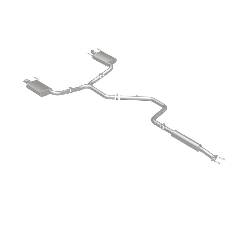 MagnaFlow Cat-Back SS 2.25/2.5in Dual Split Rear Exit Polished 3in Tip 2015 Chev Impala 3.6L V6 - 19023