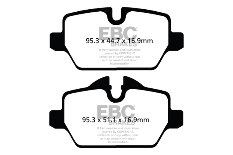 EBC 10-16 Mini Countryman (R60) 1.6L Bluestuff Rear Brake Pads - DP52102B