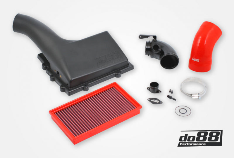 do88 VAG 1.8 2.0 TSI (MQB) V1 Intake System w/Inlet Pipe Red Hose Filter - LF-120-R-F-130