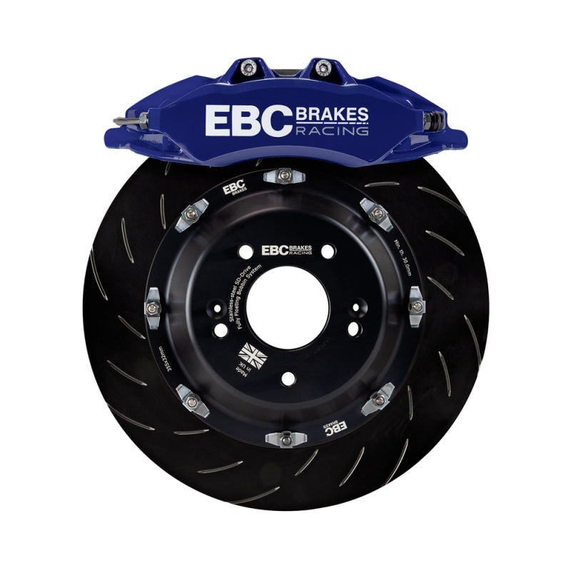EBC Racing 07-13 BMW M3 (E90/E92/E82) Blue Apollo-6 Calipers 380mm Rotors Front Big Brake Kit - BBK050BLU-1