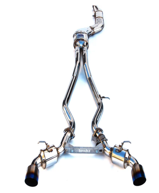 Invidia 2019+ Toyota Supra Dual N1 w/ Valve Single Layer Titanium Tip Cat-back Exhaust - HS19TSP4VGD1GT
