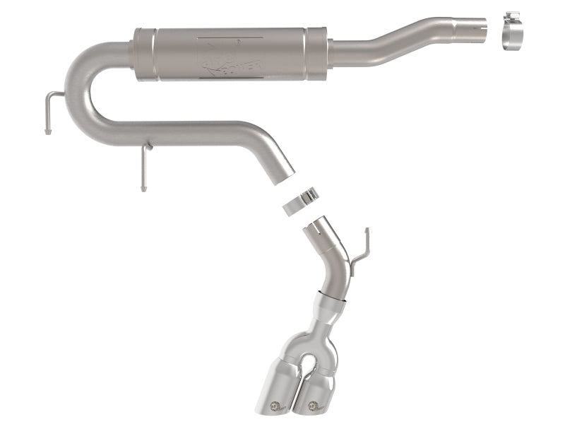 aFe Rebel Series 2-1/2in 304 Stainless Steel Cat-Back w/ Polished TipFord Maverick 22-26 L4-2.5L FWD - 49-33155-P