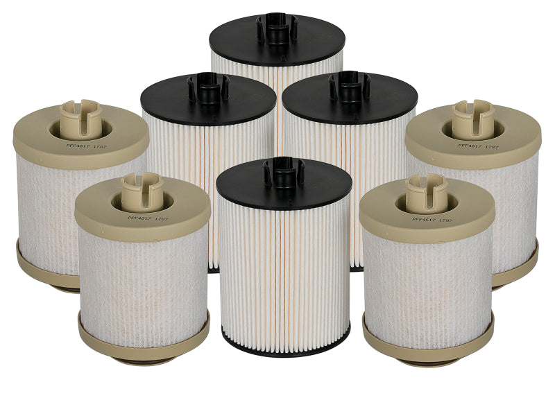aFe Pro GUARD D2 Fuel Filter 08-10 Ford Diesel Trucks V8 6.4L (td) (4 Pack) - 44-FF013-MB