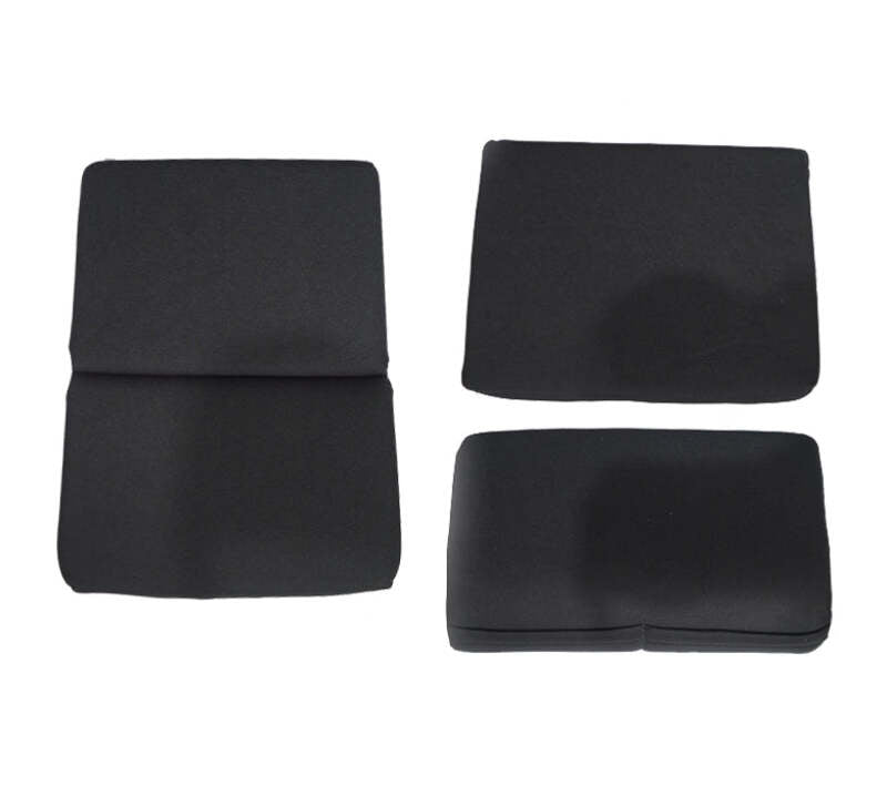 NRG FRP Bucket Seat Cushion- Black Fabric 3 Pcs - SC-300BK