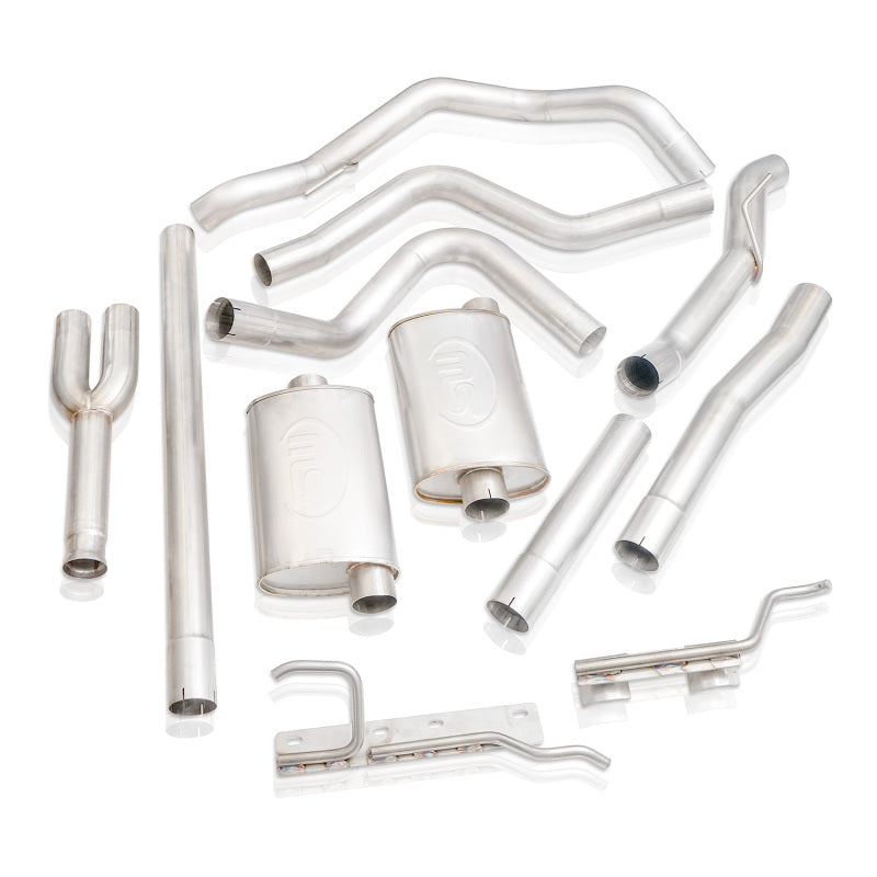 Stainless Works 2019+ Chevrolet Silverado 5.3L 3in Legend Catback Y-Pipe (Use Factory Tips) - CT19CBUBYL