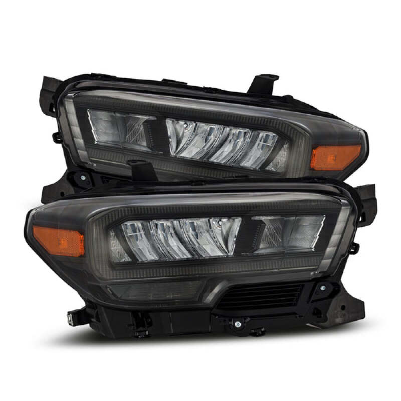 AlphaRex 16-23 Toyota Tacoma LUXX-Series LED Crystal Headlights - Alpha-Black - 880702