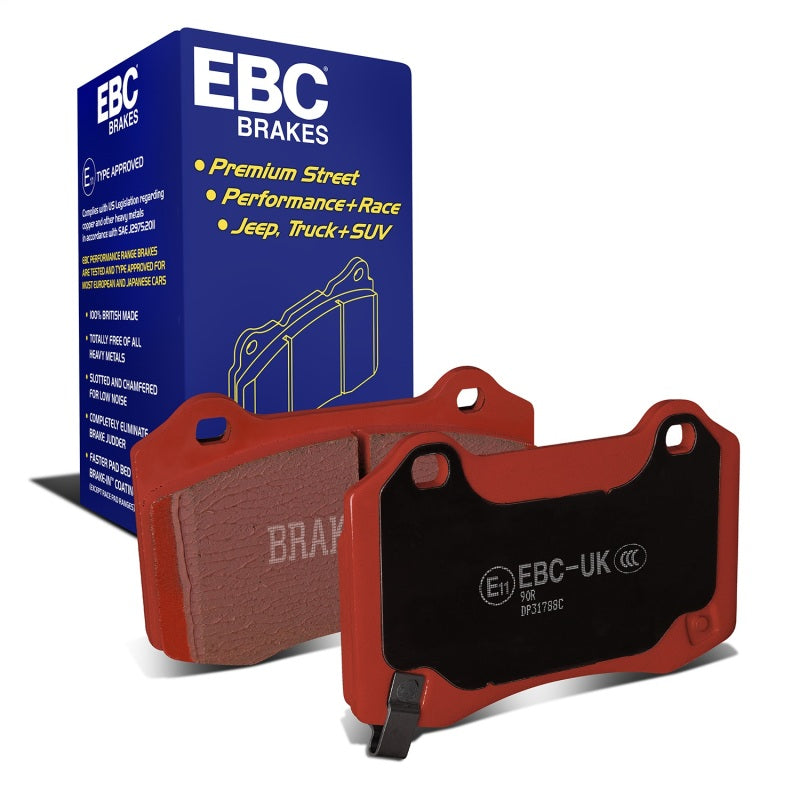 EBC 15+ Cadillac CTS 3.6 Twin Turbo Redstuff Rear Brake Pads - DP31788C