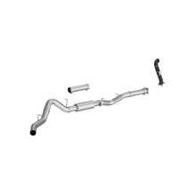 Load image into Gallery viewer, MBRP 2005 Chevy Silverado / GMC Sierra 2500/3500HD 4in OD CatBack Single Side Exit w/ Downpipe - AL - S6003P