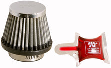 Load image into Gallery viewer, K&amp;N Universal Chrome Filter - Round Tapered - 3in Base OD x 2in Top OD x 2.375in H - RC-2490