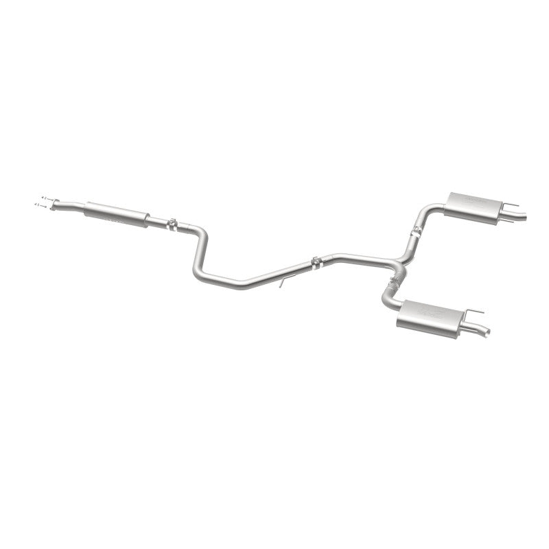 MagnaFlow Cat-Back SS 2.25/2.5in Dual Split Rear Exit Polished 3in Tip 2015 Chev Impala 3.6L V6 - 19023