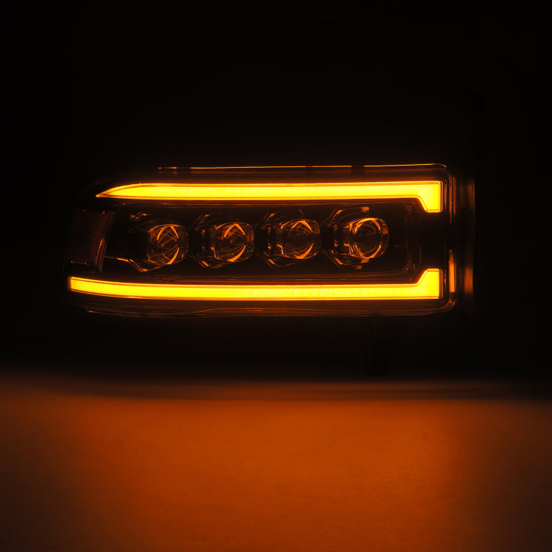 AlphaRex 94-01 RAM 1500 NOVA LED Proj Headlights Alpha-Blk w/Activ Light/Seq Signal/SB DRL - 880352