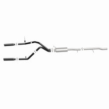 Load image into Gallery viewer, MagnaFlow SYS Cat-Back 3.5in Black Dual Split Rear Tips 10-13 Chevy Silverado / GMC Sierra 5.3L - 15362