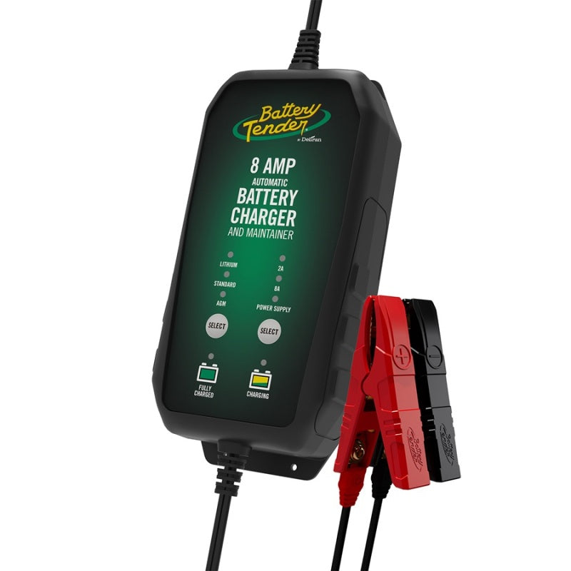 Battery Tender 8A Power Tender Selectable 12V Battery Charger - 022-1005-DL-WH