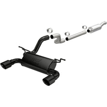 Load image into Gallery viewer, MagnaFlow Cat-Back 2018 Jeep Wrangler 2.0L Dual Black Coated 4in Tips - 19437
