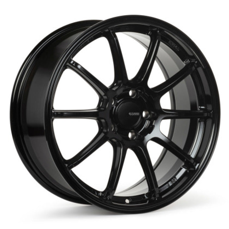 Enkei TRIUMPH 17x8 5x114.3 +40mm Offset 72.6mm Bore Gloss Black Wheel - 543-780-6540BK