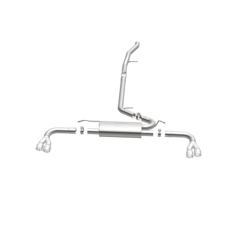 MagnaFlow 15-17 GMC Terrain V6 3.6L 409SS Cat-Back Exhaust Quad Split Rear with 3in Polished Tips - 19114