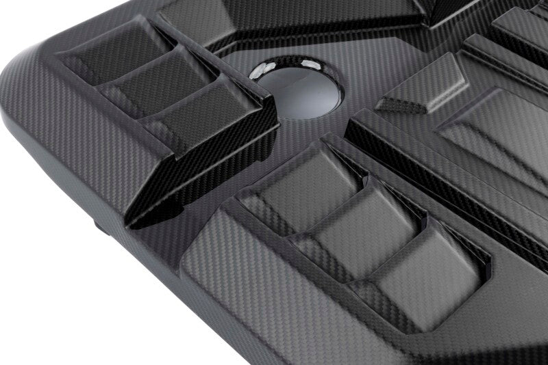 Dinan 21-27 BMW M2/M3/M4 (G80/G82/G87) Matte Carbon Fiber Engine Cover w/Gloss Accents - D590-0005-B