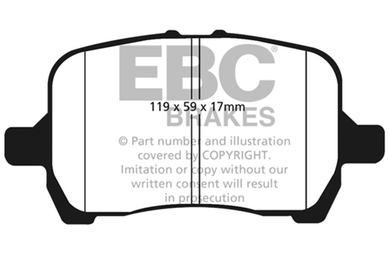 EBC 04-06 Chevrolet Cobalt 2.0 Supercharged Redstuff Front Brake Pads - DP31763C