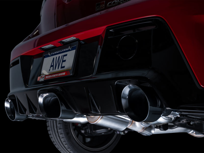 AWE Tuning 2023+ Toyota GR Corolla Touring Edition Exhaust - Diamond Black Tips - 3015-53472