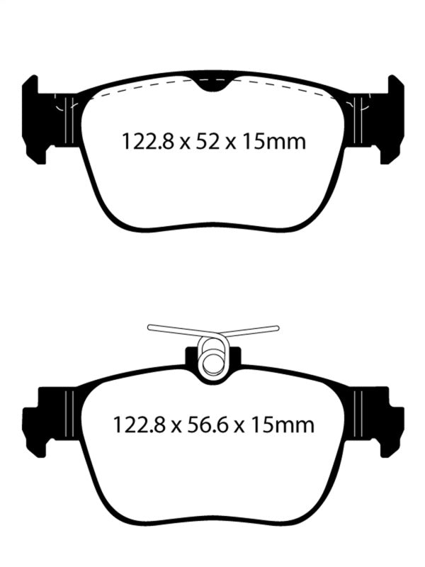EBC 2022+ Audi A3 2.0T (40) Yellowstuff Rear Brake Pads - DP42440R