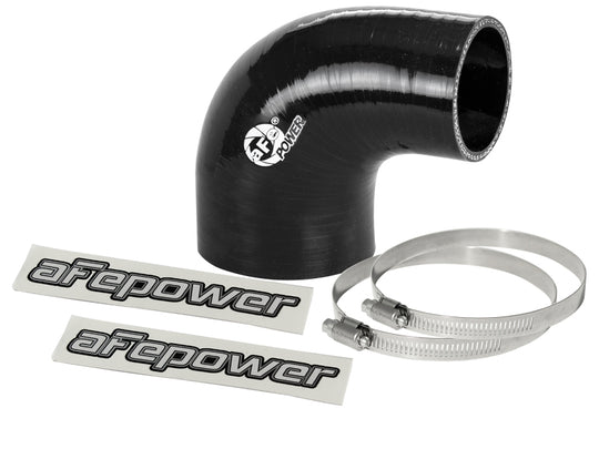 aFe Magnum FORCE Intake Coupling Kit (2-3/4 IN ID to 2 IN ID x 90 Deg.) Elbow Coupler - Black - 59-00102