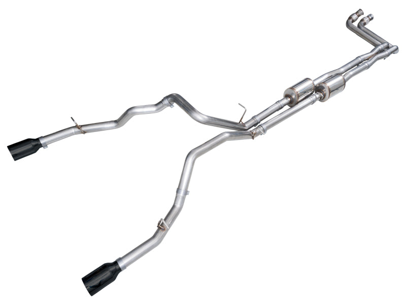 AWE Tuning 2025+ RAM 1500 3.0TT Rebel 0FG Cat-Back Exhaust w/ Diamond Black Tips - 3015-33531