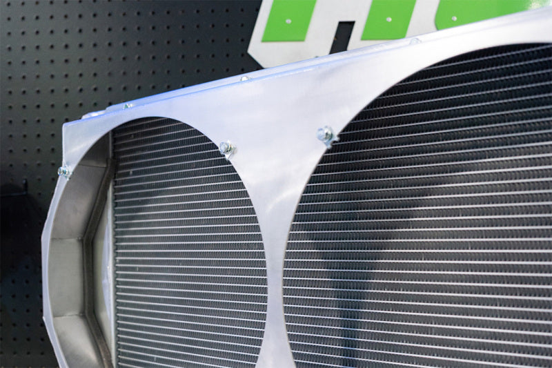 CSF Motorsport Radiator with Shroud - 14in SPAL Brushless Fans - Harnesses - 8374