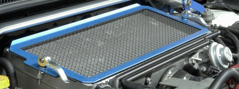 Cusco 04-07 Impreza WRX STi Turbo (GD - EJ20/25T) Aluminum Intercooler Protection Grill Kit - Blue - 672 035 A