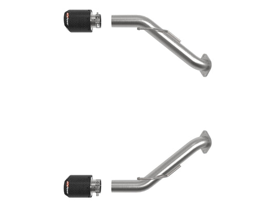 aFe 2023 Nissan Z V6-3.0L (tt)Takeda Stainless Steel Axle-Back Exhaust System w/ Carbon Fiber Tip - 49-36137-C
