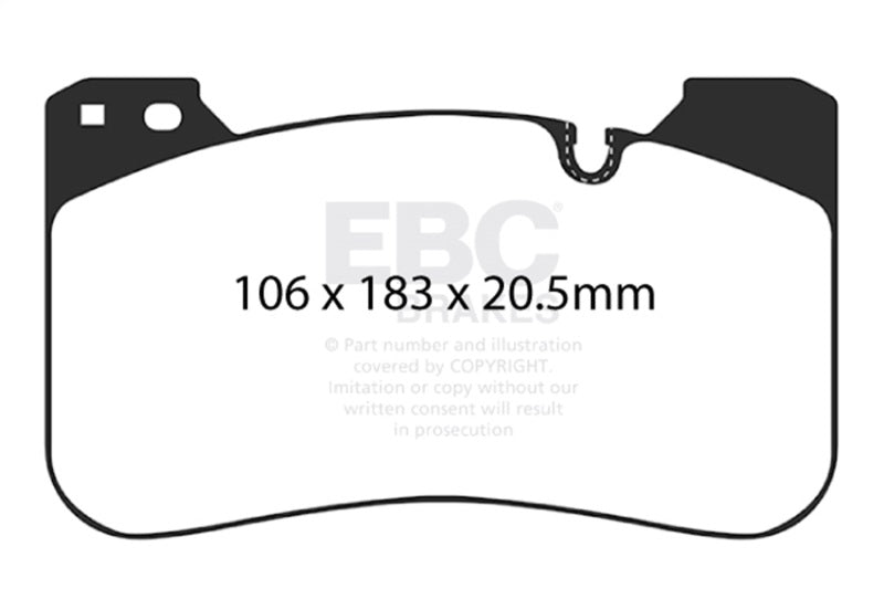 EBC Racing 2018+ BMW M5 (F90) RP-1 Race Front Brake Pads - DP82331RP1