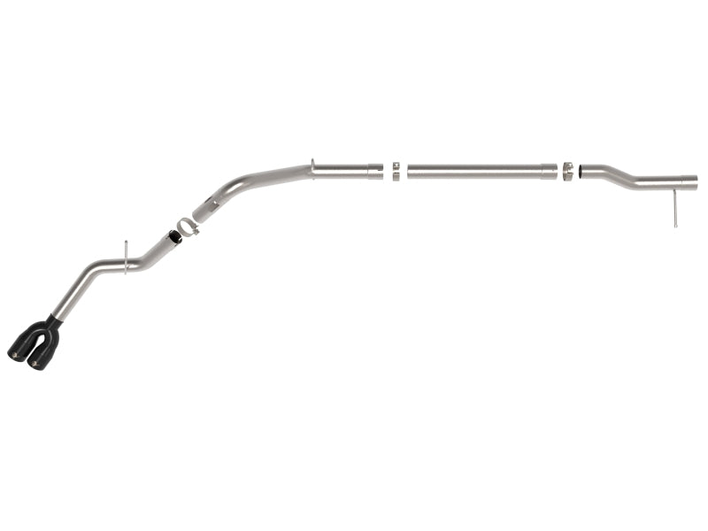 aFe Rebel XD Series 3 IN 304SS DPF-Back 23-24 GM Trucks L6-3.0L (td) LZ0- Dual Black Tip - 49-34145-B